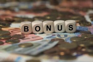 cubes with letters - sign with wooden cubes - money sector terms